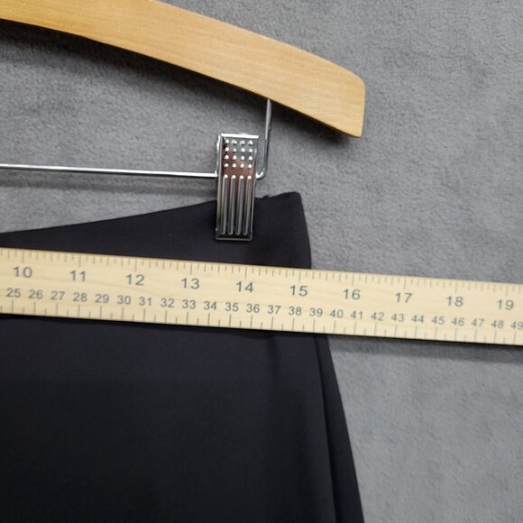 NWT Anne Klein Black Pull On Pants Women's Size Small Wide Leg Stretchy Comfy - Picture 4 of 6